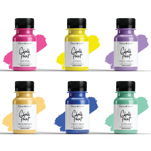 Bohemian Jewels Chalk Paints Set (Set of - 6 Colors) 60ml Each