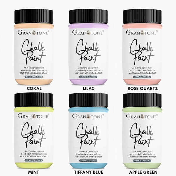 CrafTreat Serene Snowfall - Chalk Paint for Wood Furniture, Wall, Home  Decor, Glass, DIY Craft - Matte Acrylic Chalk Paint White - Multi Surface  Paint - 60ml Each